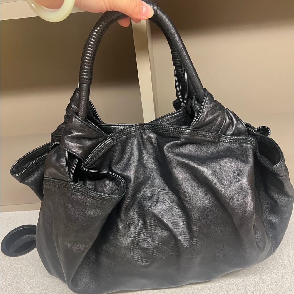 LOEWE  Nappa Aire Shoulder Bag Black